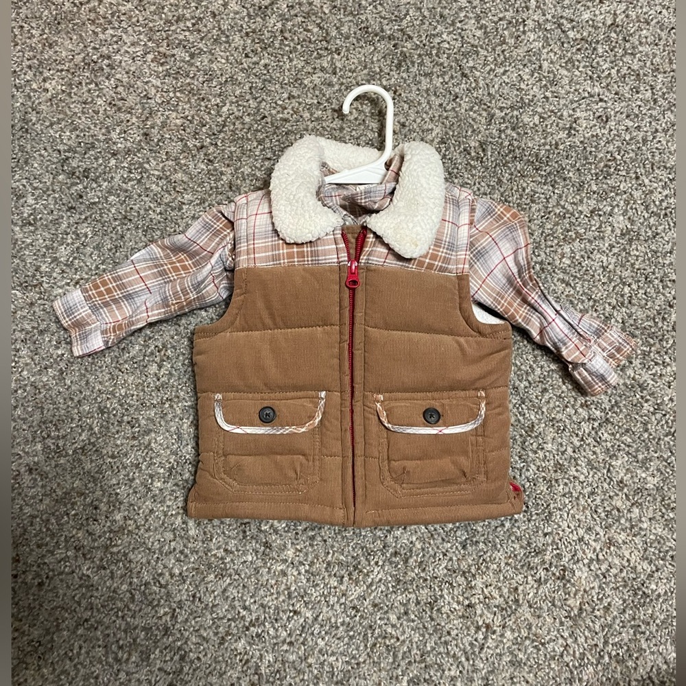 Button up and vest